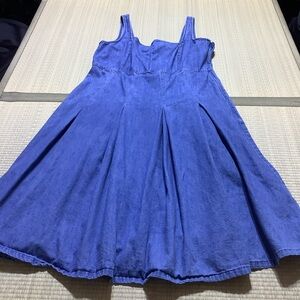 J.Crew Blue Pleated chambray dress BP876